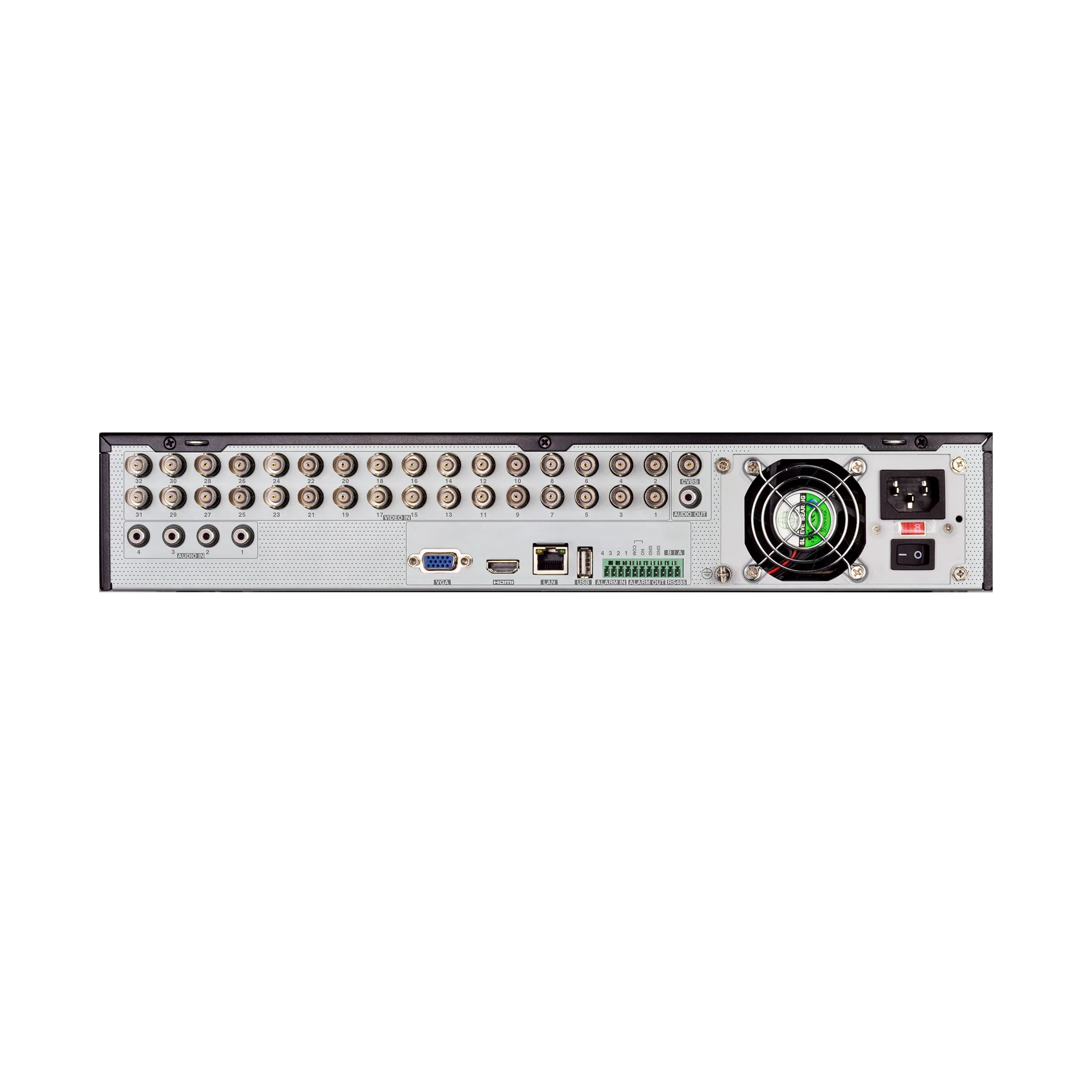 5 Megapixel 32 Channel DVR with 4 HDD Slots
